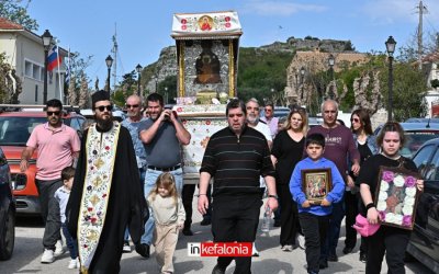 Η Παναγία των Σισσίων στο Κάστρο Αγίου Γεωργίου με πομπή πιστών