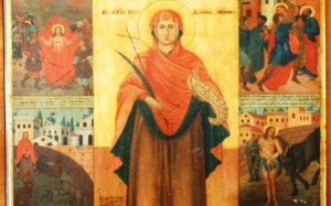 Η περίφημη εικόνα της Αγίας Θέκλης στον ομώνυμο ναό και Κοινότητα Ληξουρίου