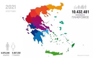 Αποτελέσματα Απογραφής 2021: Αυτοί είμαστε... 10.432.481 οι μόνιμοι κάτοικοι της Ελλάδας, -3,5% σε σχέση με το 2011 (video)