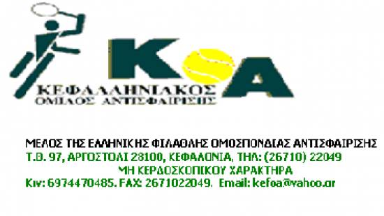 ΚΟΑ: Τα αποτελέσματα στο πρωτάθλημα Kefalonia Open Βετεράνων