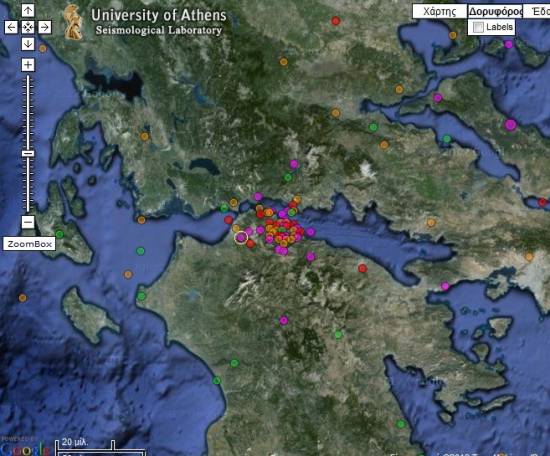 Αυξημένη μικροσεισμική δραστηριότητα κοντά στο Αίγιο
