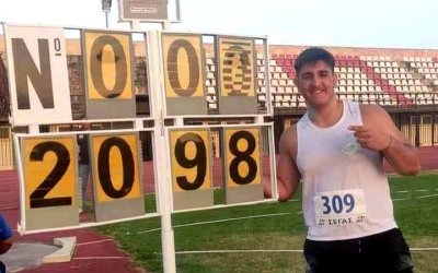 &quot;Vilaetia 2023&quot;: Dimitris Antonatos shines with a remarkable performance in shot put - 20.98 meters, the world&#039;s best performance at his age!