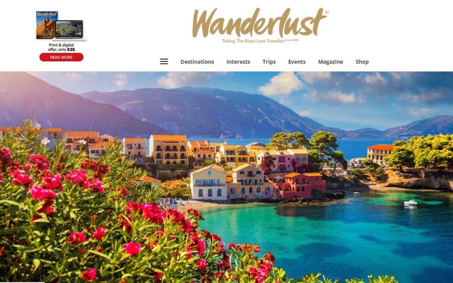 H Κεφαλονιά στο Wanderlust! Δυναμική προβολή του νησιού μας στο μεγαλύτερο τουριστικό περιοδικό της Μεγάλης Βρετανίας