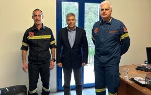 Με τον νέο Διοικητή της Πυροσβεστικής Υπηρεσίας Κεφαλονιάς συναντήθηκε ο Καππάτος