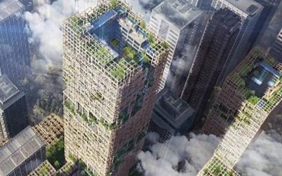 Ενας γίγαντας από ξύλο: Γιαπωνέζοι σχεδιάζουν το ψηλότερο ξύλινο κτίριο, 350 μέτρων [εικόνες