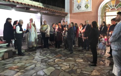 Ανάσταση στον Ι.Ν. Κοιμήσεως Θεοτόκου Περατάτων (video)