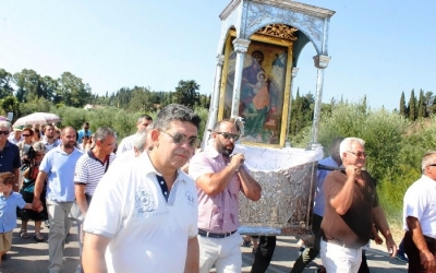 Με μεγαλόπρεπα γιορτάστηκε η Κυρά, η Κεχριωνιώτισσα (εικόνες)