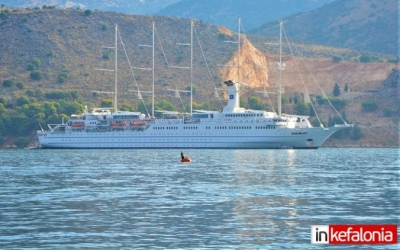 Στο Αργοστόλι ένα από τα μεγαλύτερα ιστιοφόρα κρουαζιερόπλοια του κόσμου! (εικόνες)
