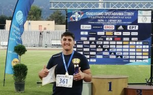 ''Χρυσός'' ο Δημήτρης Αντωνάτος στο Πανελλήνιο Πρωτάθλημα Στίβου K18 στην Πάτρα (εικόνες)