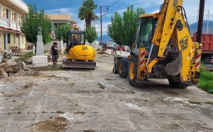 Δήμος Ληξουρίου: Ξεκίνησε σημαντικό έργο στην πλατεία Ριζοσπαστών στα Λεγατάτα
