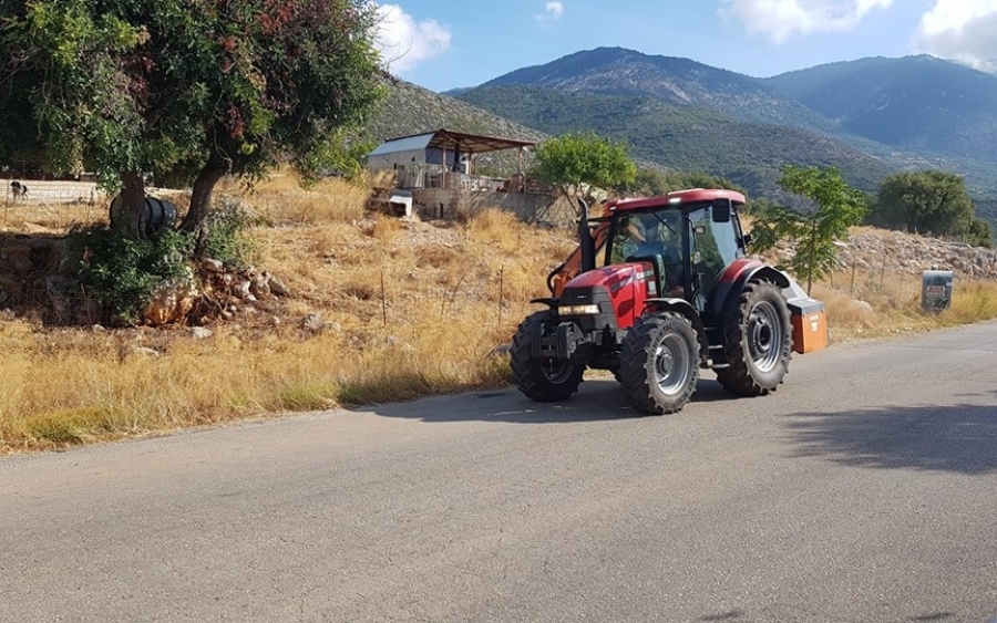 Ξεκίνησε η θαμνοκοπή στην Επαρχιακή οδό Αργοστολίου -Πόρου