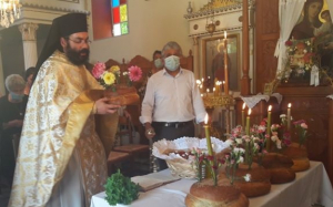 Ο εορτασμός της Παναγίας στον Ι.Ν Κοιμήσεως Θεοτόκου στην Καρυά Ερίσσου (εικόνες)