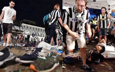 Τορίνο: 600 τραυματίες από λάθος συναγερμό για βόμβα (εικόνες/video)