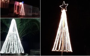 Με πολλαπλά Χριστουγεννιάτικα δέντρα στολίστηκαν τα Περατάτα - Ευχαριστήριο στον Πρόεδρο της Τοπικής Κοινότητας (εικόνες)