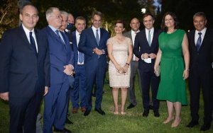 Ο Παναγής Καππάτος στη δεξίωση για την 47η επέτειο από την αποκατάσταση της Δημοκρατίας στο Προεδρικό Μέγαρο (εικόνες)