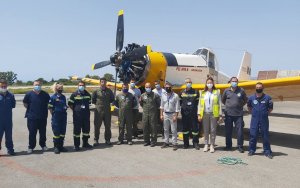 Επίσκεψη Τραυλού στο κλιμάκιο της 359 Μοίρας Αεροπορικής Εξυπηρέτησης Δημοσίων Υπηρεσιών (ΜΑΕΔΥ) Κεφαλονιάς