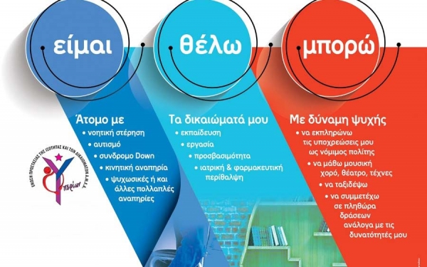 Σημαντική Παιδαγωγική Ημερίδα με θέμα: Αναπηρία: Είμαι, Θέλω, Μπορώ χωρίς συμβιβασμούς και εξαιρέσεις