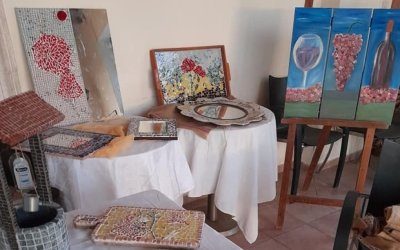 Έκθεση Ζωγραφικής και Ψηφιδωτού της Ευαγγελίας Παπαναστασάτου στα Φαρακλάτα