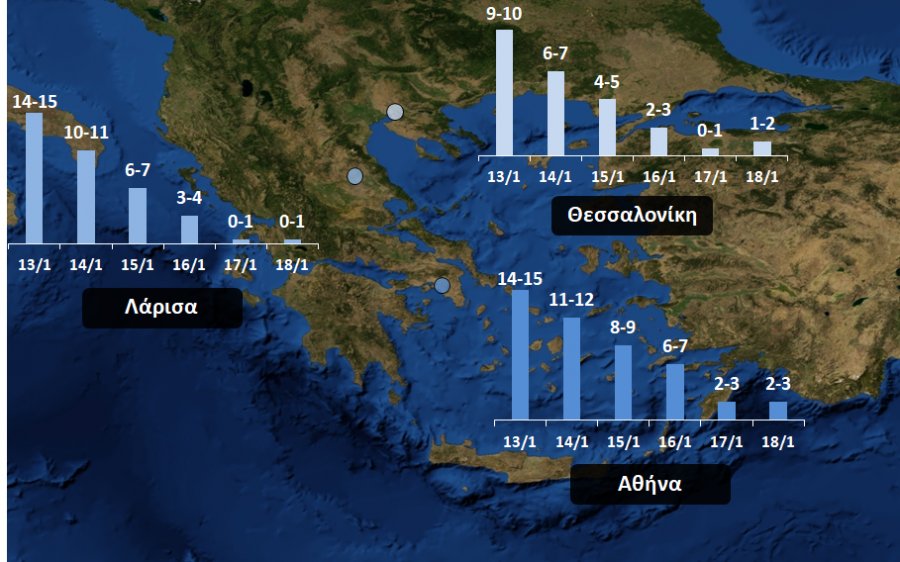 Κακοκαιρία «Λέανδρος»: Έρχεται ραγδαία πτώση της θερμοκρασίας στην Κεφαλονιά (εικόνες)