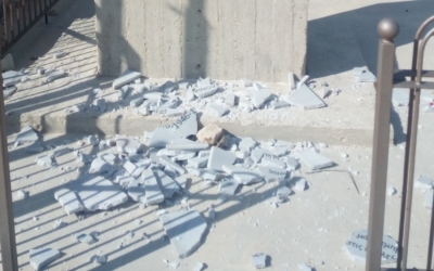 Βεβήλωσαν το μνημείο αγωνιστών του ΔΣΕ στον Αίνο (εικόνες)