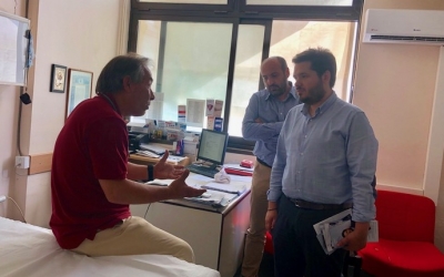 Επίσκεψη Γιώργου Κοκκόλη σε Νοσοκομείο, γηροκομείο και Βυζαντινό Μουσείο