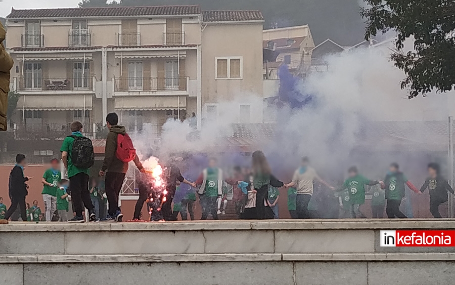 Αναστάτωση στο Αργοστόλι από καπνογόνα σε σχολείο! (εικόνα)