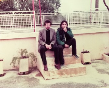 Ο Νίκος με τον Μικέλη στα Σπαρτιά το 1984