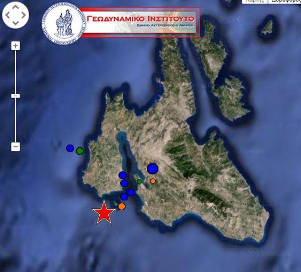 Νέα πολύ ισχυρή δόνηση στην Κεφαλονιά 5,2 βαθμών της κλίμακας ρίχτερ