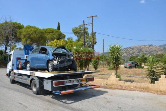 Κεραμειές: Τροχαίο ατύχημα στη διασταύρωση του Σιναπιά (εικόνες)