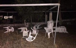 Εικόνες βανδαλισμού στο χώρο του ΠΣ Βλαχάτων "ΑΙΝΟΣ"