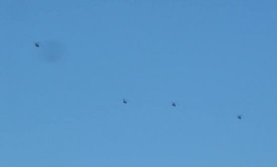 Τέσσερα ελικόπτερα Σινούκ, στον «ουρανό της Κεφαλονιάς»