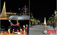 Υπέροχα! Άναψαν τα Χριστουγεννιάτικα δέντρα της Πλατείας Αργοστολίου και ομόρφυνε η πόλη! (εικόνες)