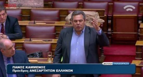 Καμμένος: Πρόταση μομφής κατά της κυβέρνησης