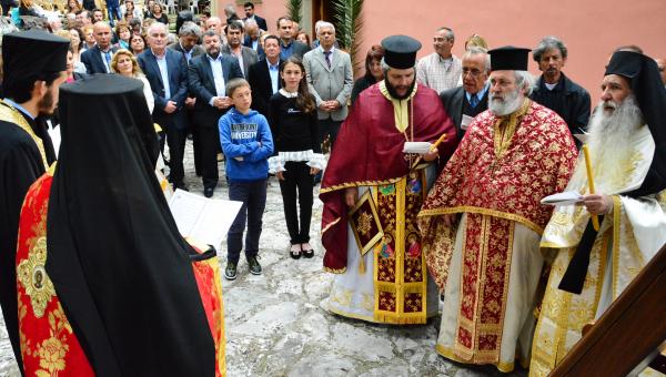 Με μεγαλοπρέπεια ο εορτασμός του Αγίου Γεωργίου στα Χαλιωτάτα (εικόνες +video)