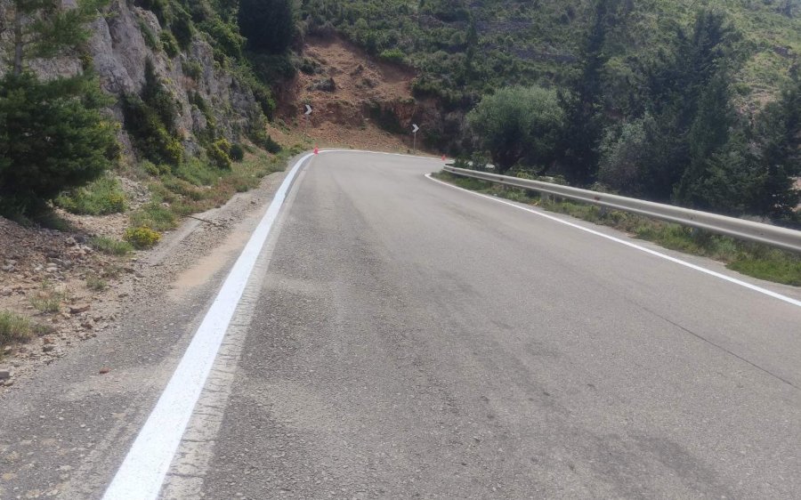 Ξεκίνησε το έργο διαγράμμισης στο Επαρχιακό Οδικό Δίκτυο Φισκάρδο-Αγία Ευφημία-Σάμη