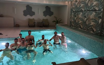 Χαλάρωση για τους πρωταθλητές της ΑΣ Κεφαλληνιακός πριν την απονομή τίτλου