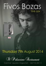 Φοίβος Μποζάς Live Sax στις 7 Αυγούστου
