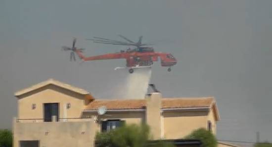 Συγκολονιστικό VIDEO από τη χθεσινή φωτιά στον Καραβάδο