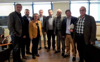 Συνάντηση Νεκτάριου Σαντορινιού με τον Προέδρο ΠΟΑΥΣ και των τοπικών Προέδρων Υπεραστικών ΚΤΕΛ για το Μεταφορικό Ισοδύναμο