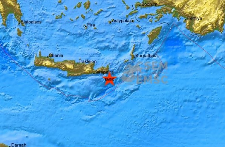 Σεισμός 5,6 Ρίχτερ στην Κρήτη