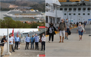 "Μήνυμα" αισιοδοξίας η πρώτη άφιξη Κρουαζιεροπλοίου στο Αργοστόλι για το 2020 (εικόνες)