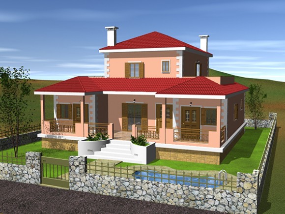 Πρόταση κατασκευής διώροφης κατοικίας στην Κεφαλονιά