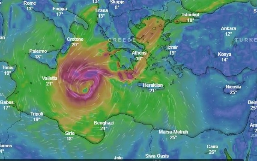 Οι Ιταλοί αναβαθμίζουν σε τυφώνα τον "Ζορμπά"
