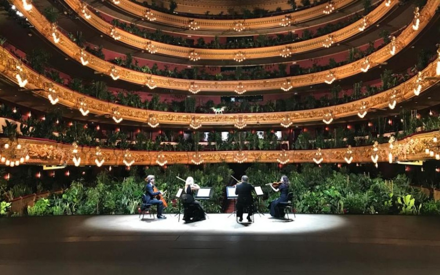 Το πιο ήσυχο ακροατήριο -Η πρώτη συναυλία της όπερας Liceu στη Βαρκελώνη έγινε ενώπιον 2.292 φυτών
