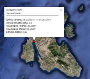 Σεισμική δόνηση 3,5 βαθμών στο Λιβάδι Ληξουρίου