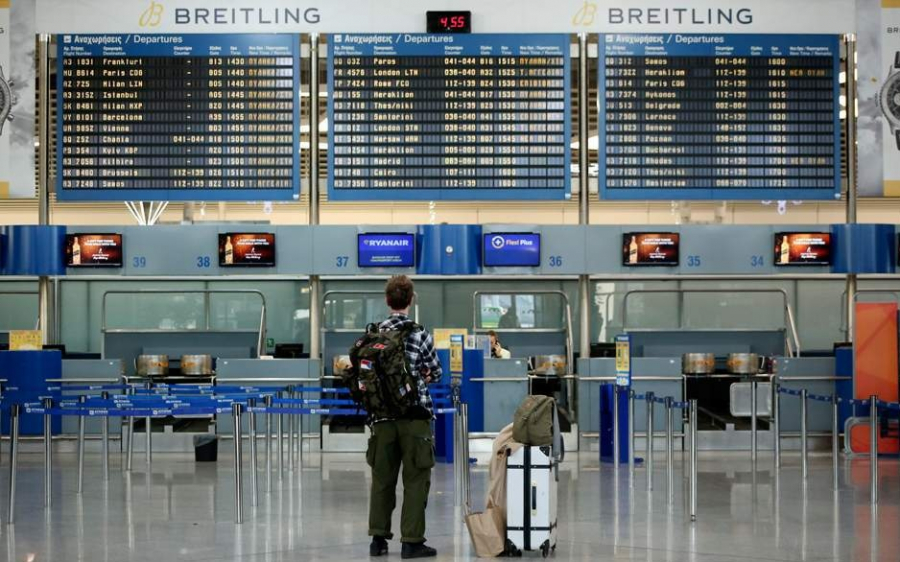 Στα τάρταρα! -75% η επιβατική κίνηση στα αεροδρόμια της Ελλάδας το πρώτο 6μηνο του 2020