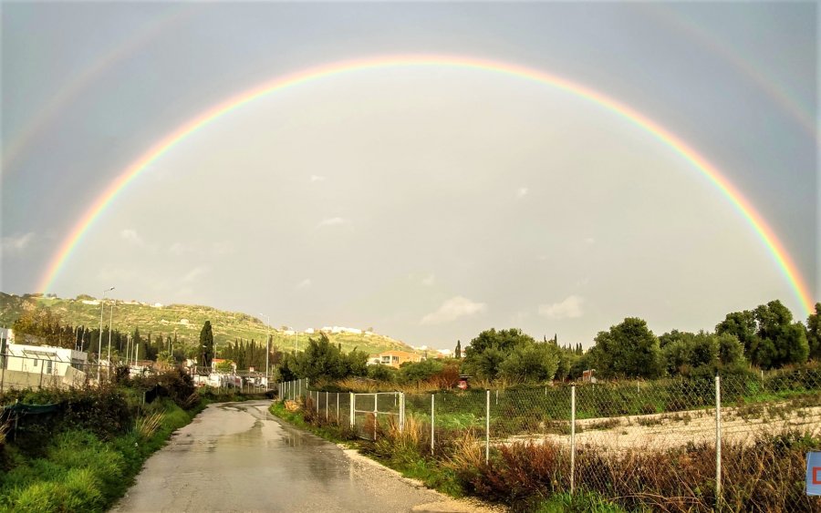 Διπλό Ουράνιο Τόξο στις Μηνιές!