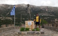 O Γιώργος Ζαχαριάδης, διένυσε συμβολικά διαδρομή από το Αργοστόλι, μέχρι την γενέτειρα του Μαρίνου Αντύπα