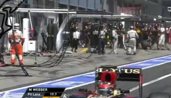 Formula 1:Του ήρθε η ρόδα στο κεφάλι! (video)