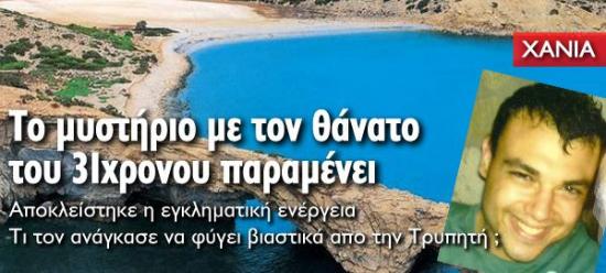 Μυστήριο με τον θάνατο του Διονύση Καλλίνικου - Τί έδειξε η νεκροψία - νεκροτομή στο πτώμα του 31χρονου